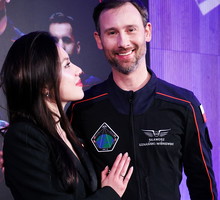 Sławosz Uznański-Wiśniewski, Aleksandra Uznańska-Wiśniewska, Spotkanie z załogą misji kosmicznej Ax-4