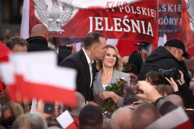 Marta Nawrocka, Karol Nawrocki, Katowice, 29.05.2025.