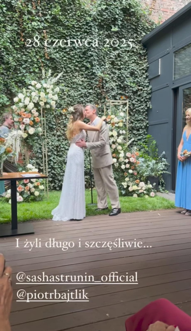 Ślub Sashy Strunin i Piotra Bajtlika