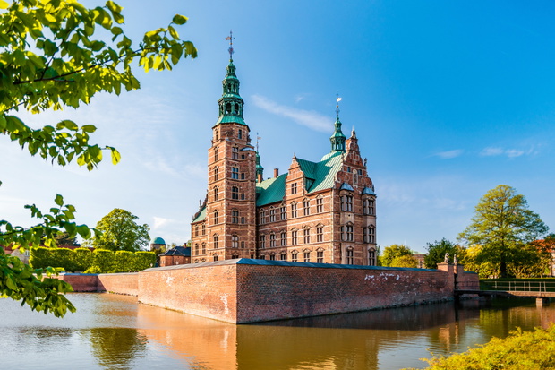 The Rosenborg Castle in Copenhagen, Denmark. Dutch Renaissance style