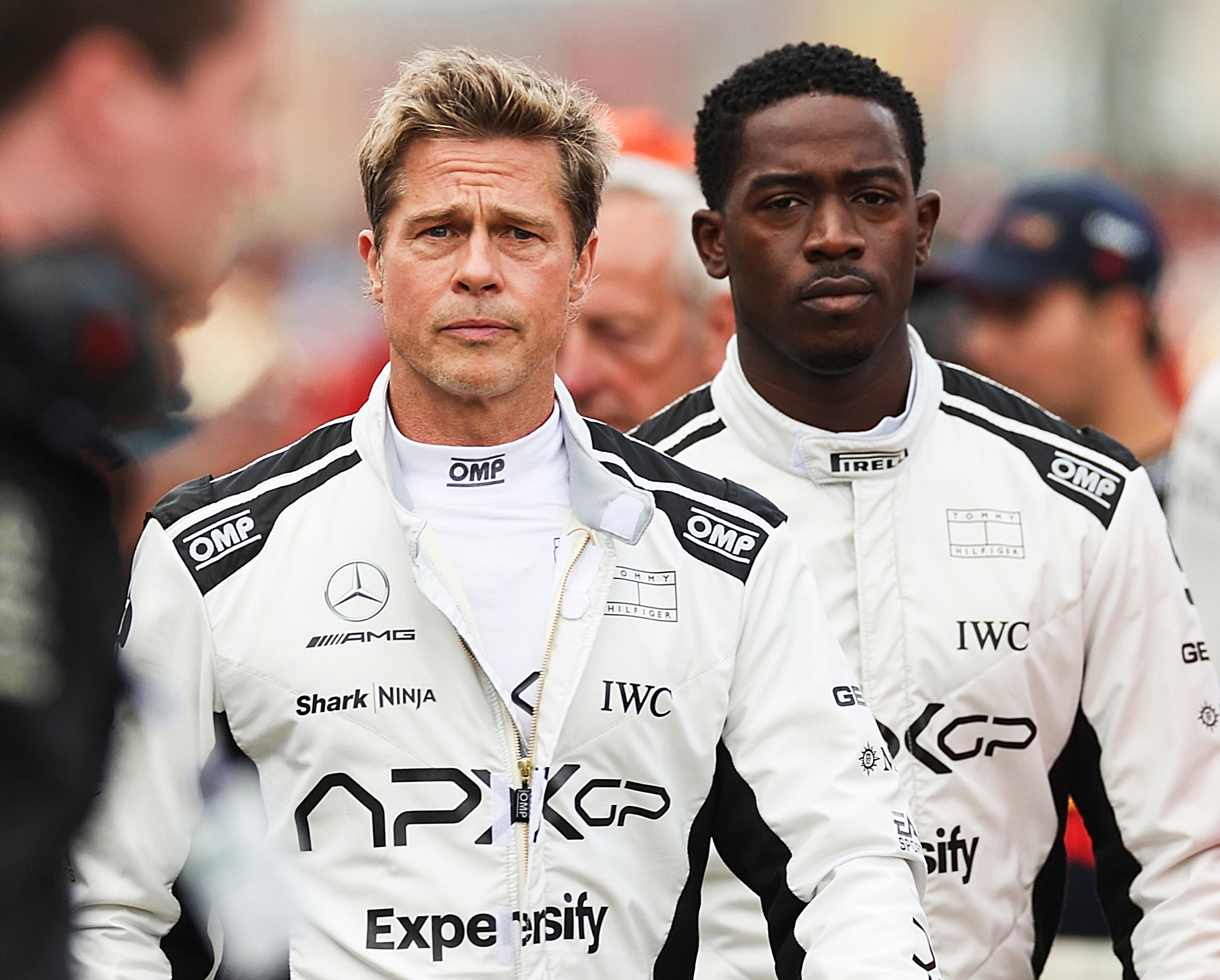 Damson Idris  Brad Pitt na planie filmu F1