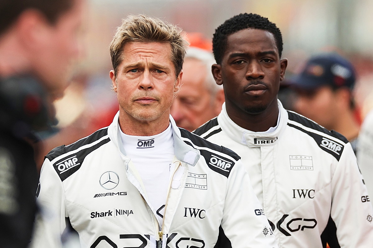 Damson Idris Brad Pitt na planie filmu F1