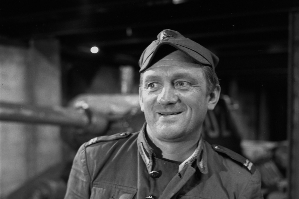 Witold Pyrkosz jako kapral Franek Wichura. Polska, 1969 r. "Czterej pancerni i pies"