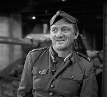 Witold Pyrkosz jako kapral Franek Wichura. Polska, 1969 r. "Czterej pancerni i pies"