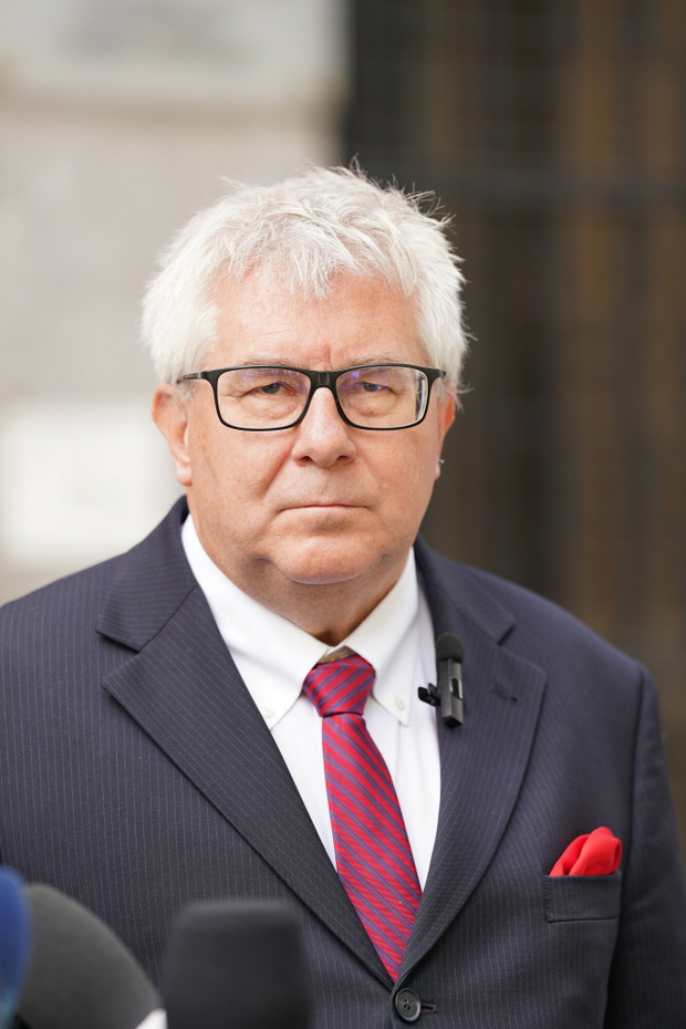 Ryszard Czarnecki, konferencja prasowa Ryszarda Czarneckiego i Karola Kraskiego, Warszawa, 25.05.2024 r.