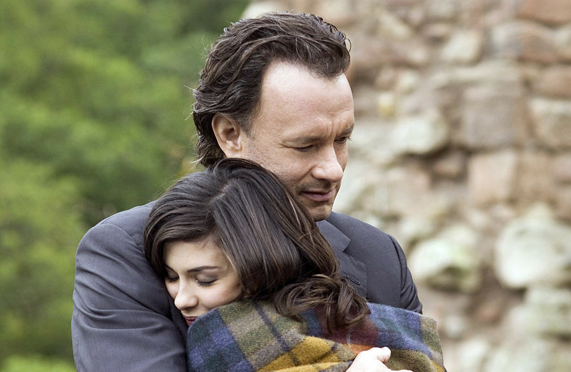 Tom Hanks, Audrey Tautou, 2006, kadr z filmu "Kod da Vinci"