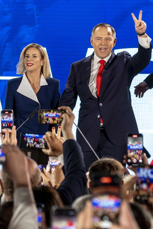 Wieczór wyborczy Karola Nawrockiego - druga tura wyborów prezydenckich 2025