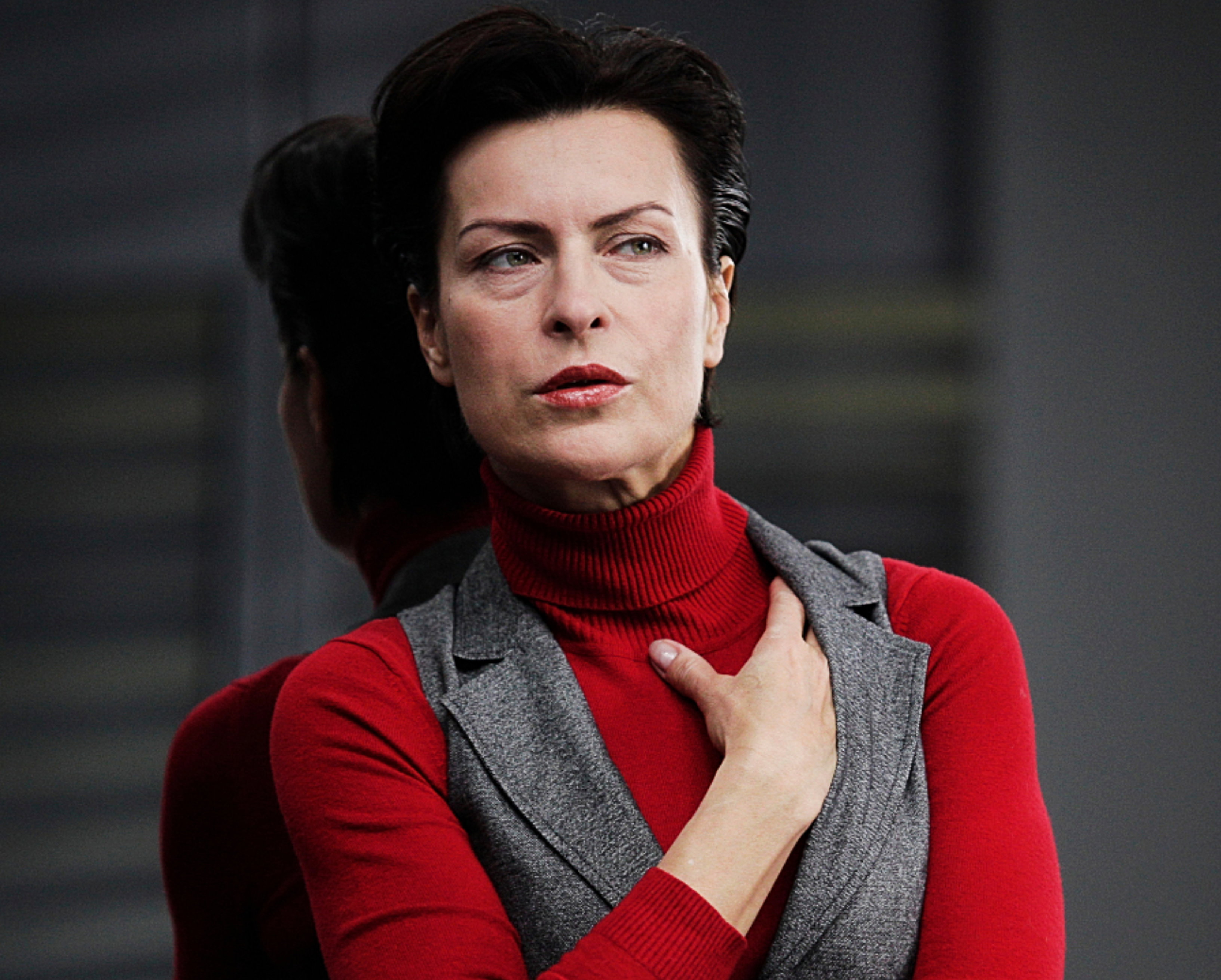 Danuta Stenka, styczeń 2011; Plan serialu "Instynkt"
