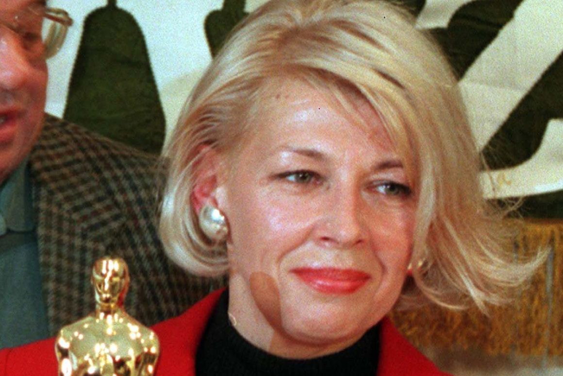Ewa Braun z Oscarem, 23.03.1994 rok - jamnik