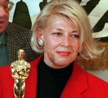 Ewa Braun z Oscarem, 23.03.1994 rok - jamnik
