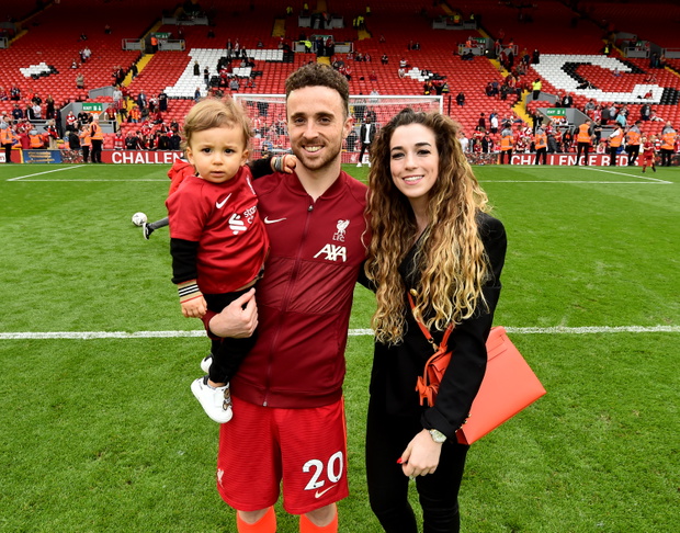 Diogo Jota, żona Rute Cardoso, Liverpool v Wolverhampton Wanderers - Premier League, Liverpool, Anglia, 22.05.2022 rok