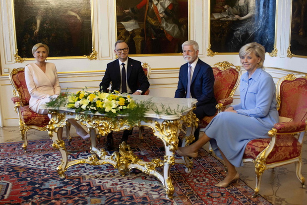 Petr Pavel, Eva Pavlova, Andrzej Duda, Agata Kornhauser-Duda, Czechy 2025
