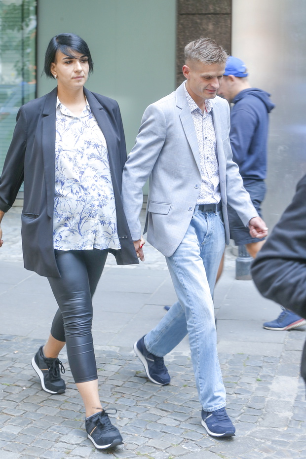 Tomasz Komenda, Anna Walter, przed studiem „Dzień Dobry TVN”, Warszawa, 12.09.2020 rok