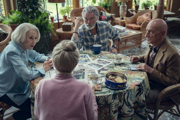 Helen Mirren, Pierce Brosnan, Sir Ben Kingsley, Celia Imrie