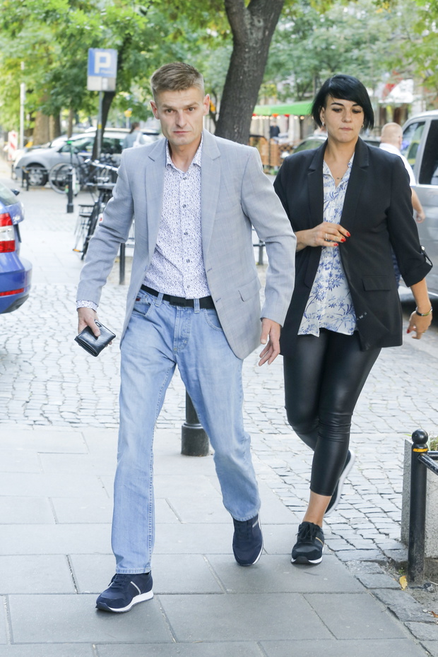 Tomasz Komenda, Anna Walter, przed studiem „Dzień Dobry TVN”, Warszawa, 12.09.2020 rok