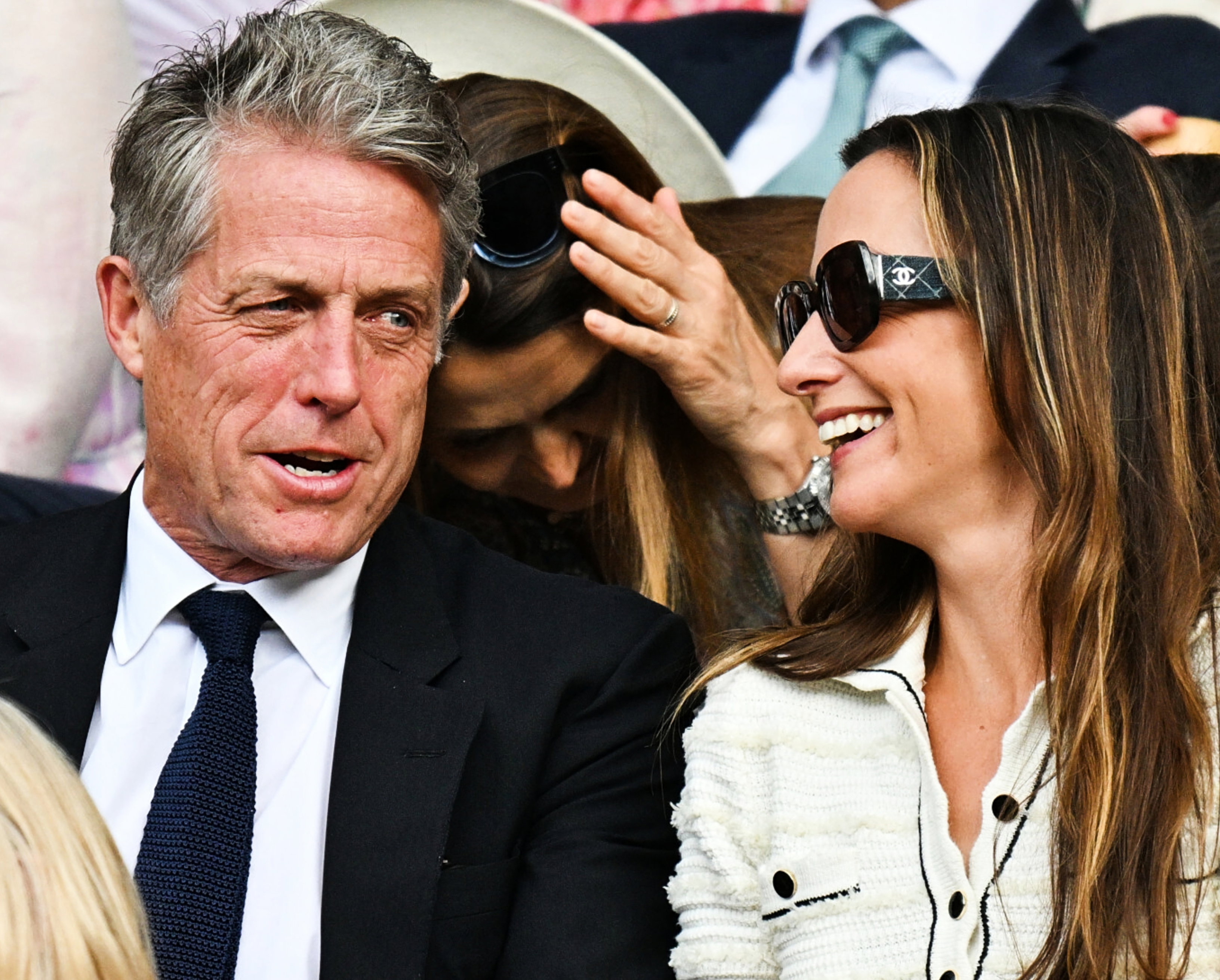 Hugh Grant, Ann Grant, Wimbledon 2025