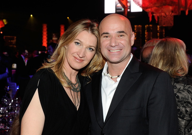Andre Agassi i Steffi Graf 2012 r. Las Vegas