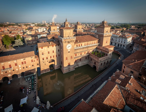 Ferrara zachwyca też z lotu ptaka @P. Benini
