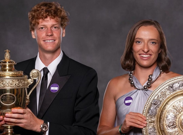 Jannik Sinner i Iga Świątek, Wimbledon 2025
