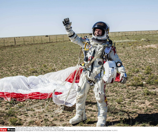 Felix Baumgartner, październik 2012