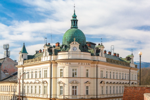 Zabytkowa poczta w Bielsku-Białej