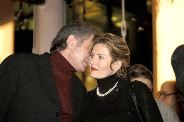 Grażyna Szapołowska, Eryk Stępniewski, promocja książki Beaty Tyszkiewicz „Nie wszystko na sprzedaż”, grudzień 2003 roku