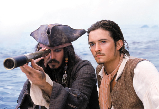 Johnny Depp, Orlando Bloom, „Piraci z Karaibów: Klątwa Czarnej Perły”, 2003 rok