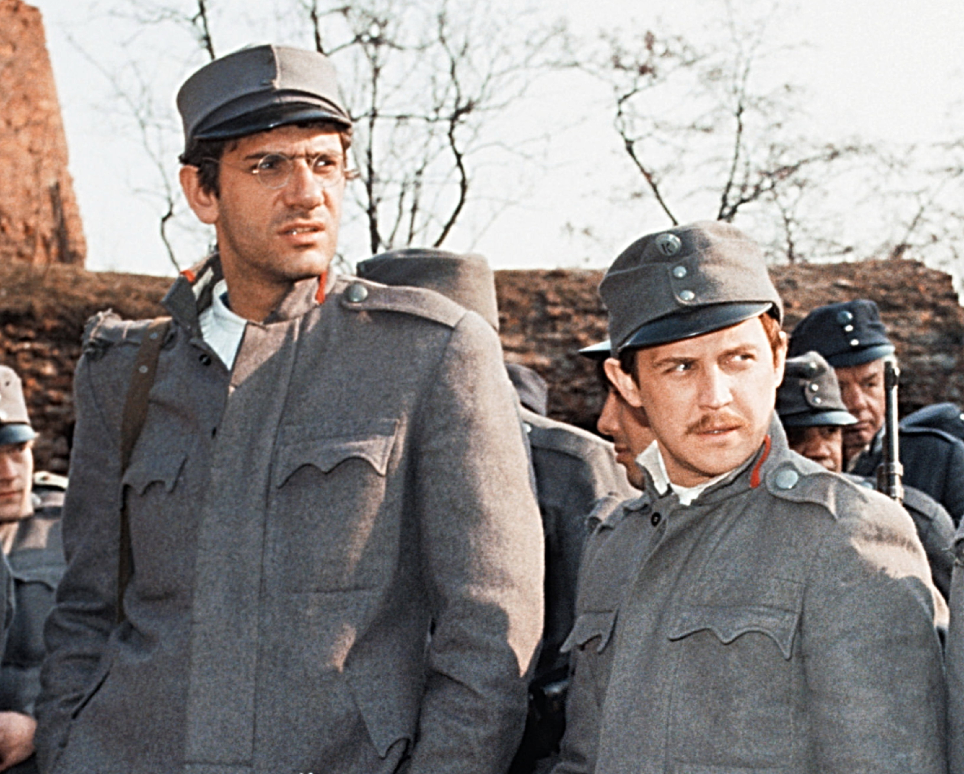 Nowy Dwór Mazowiecki 1985. Twierdza Modlin. Realizacja filmu w reżyserii Janusza Majewskiego pt. C. K. Dezerterzy