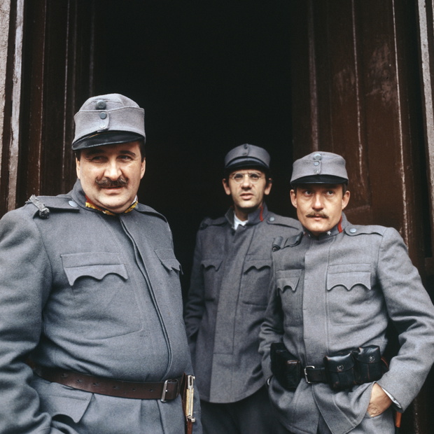 Nowy Dwór Mazowiecki 1985. Twierdza Modlin. Realizacja filmu w reżyserii Janusza Majewskiego pt. C. K. Dezerterzy