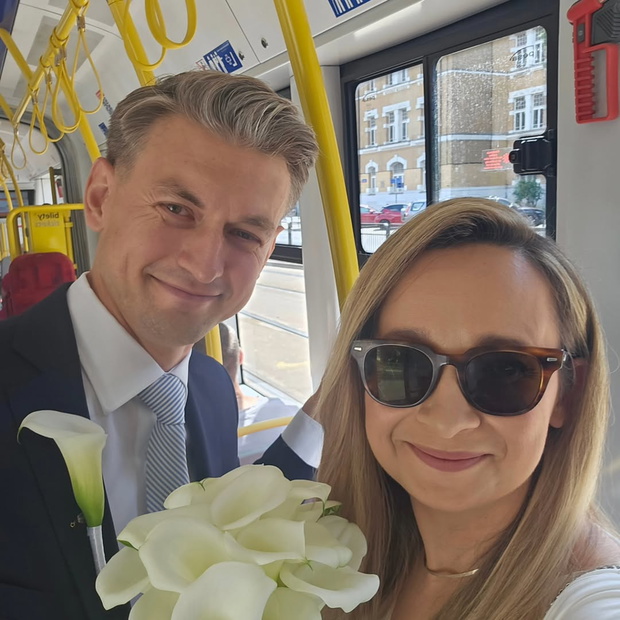 Marcelina Zawisza w drodze na ślub