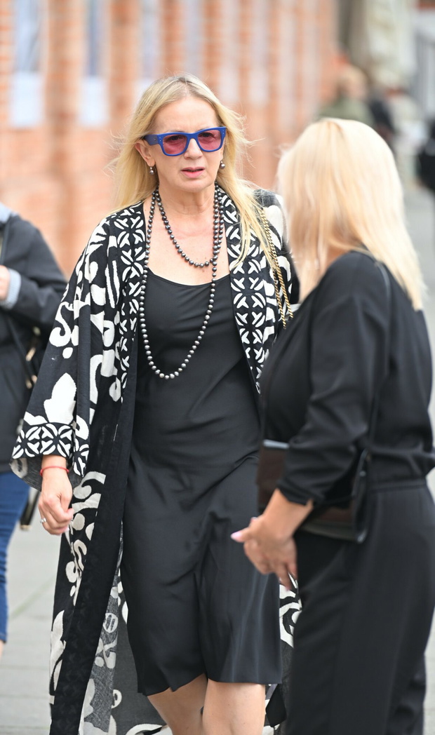 Marzena Rogalska, 28.07.2025 Warszawa Pogrzeb Joanny Kołaczkowskiej