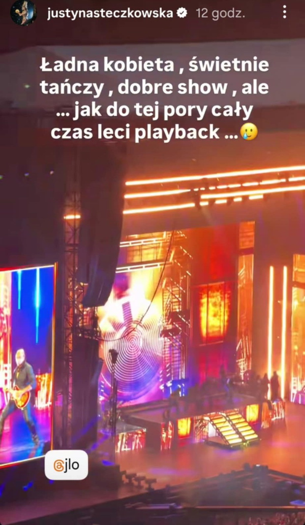 Justyna Steczkowska na koncercie J
