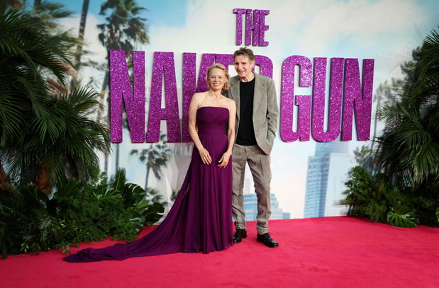Pamela Anderson, Liam Neeson, Angielska premiera filmu Naga Broń