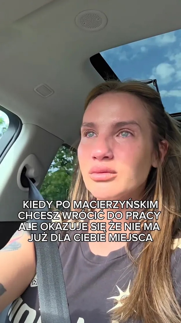 Karolina Gilon płacze w samochodzie, nagranie
