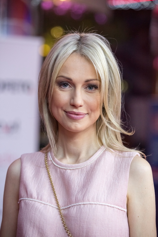 Magdalena Ogórek Warszawa, 09.10.2017. Premiera filmu o życiu o. Maksymiliana Kolbe "Dwie Korony" w sieci Multikino Złote Tarasy w Warszawie