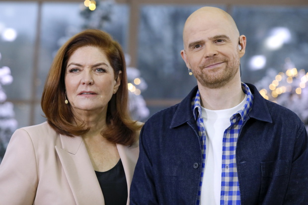 Katarzyna Dowbor, Filip Antonowicz, nowi prowadzący „Pytanie na śniadanie”, Warszawa, siedziba TVP, 27.01.2024 r.