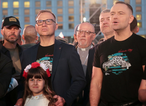 81. rocznica Powstania Warszawskiego. Andrzej Duda, Karol Nawrockigo