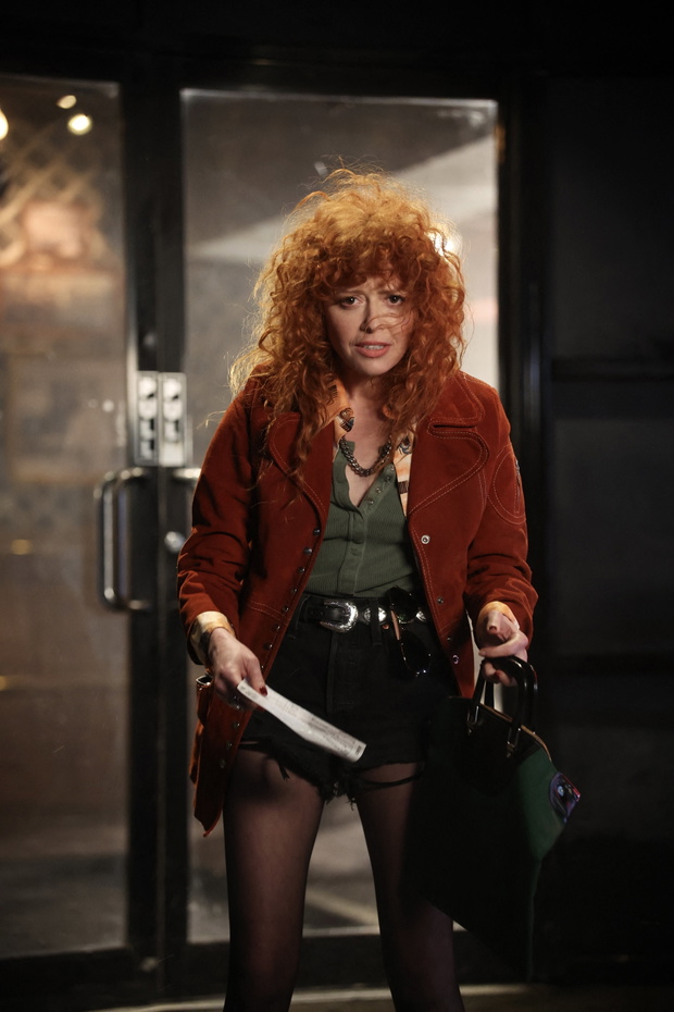 Natasha Lyonne, na planie serialu Poker Face, 2024 rok