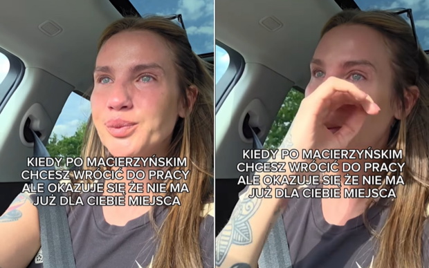 Karolina Gilon płacze w samochodzie, nagranie
