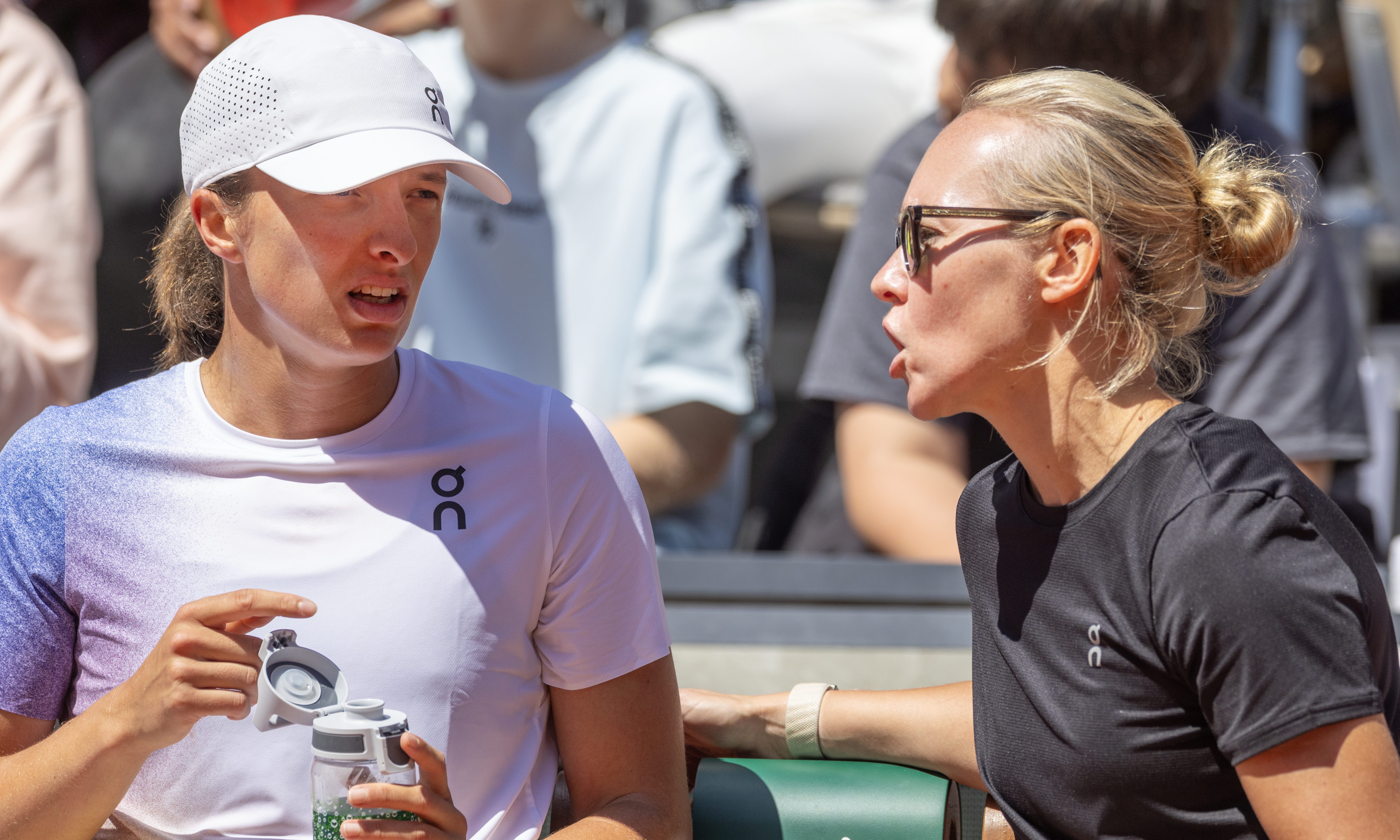 Iga Świątek, Daria Abramowicz, French Open, Roland-Garros 2025, Paryż, Francja, 22.05.2025 r. - jamnik
