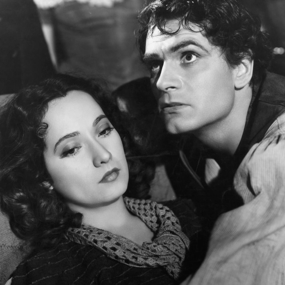 JAMNIK Laurence Olivier i Merle Oberon, Wichrowe Wzgórza, 1939 r.