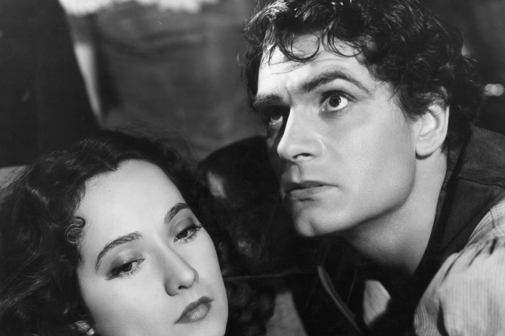 JAMNIK Laurence Olivier i Merle Oberon, Wichrowe Wzgórza, 1939 r.