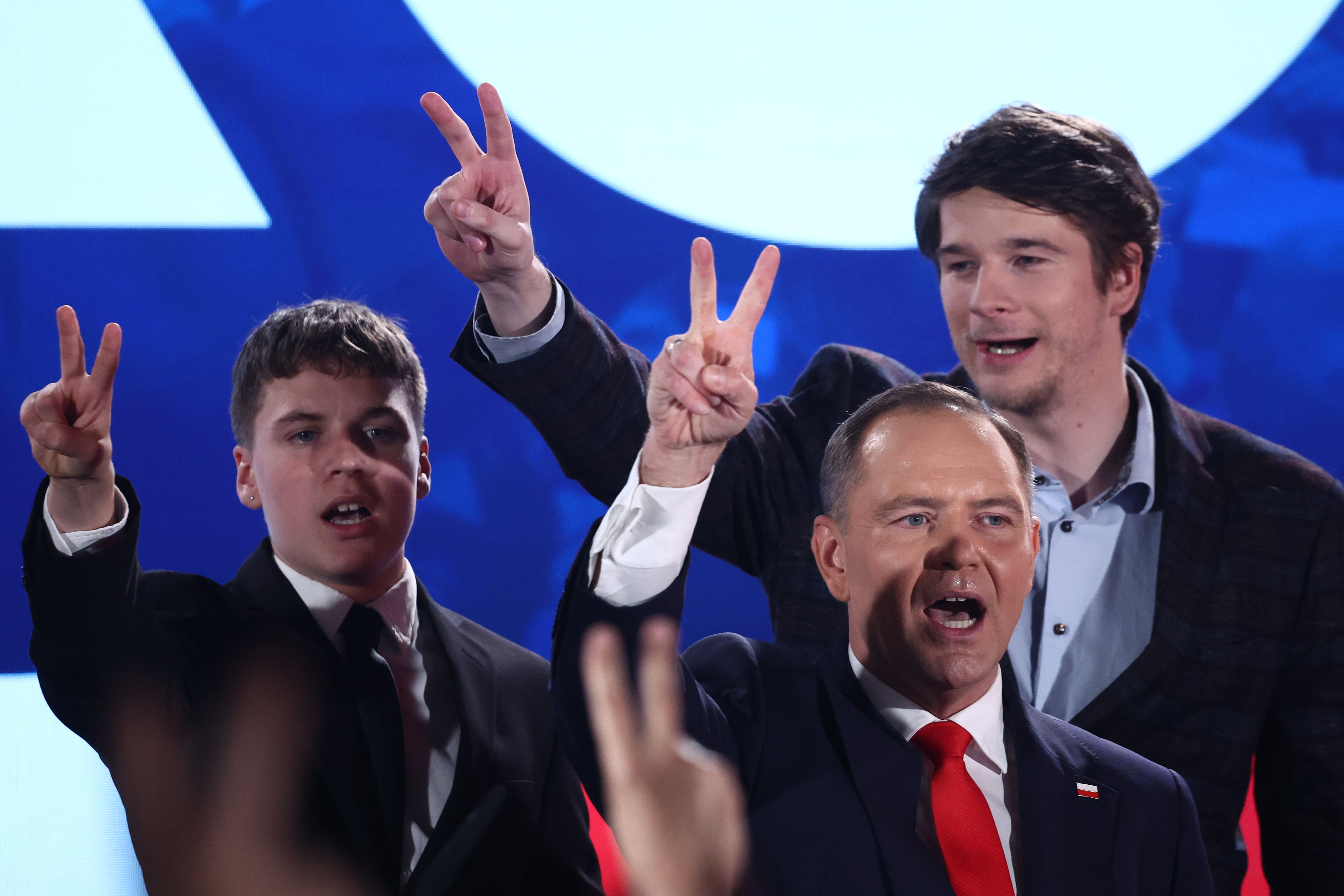 Karol Nawrocki z synami