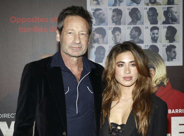 David Duchovny z żoną