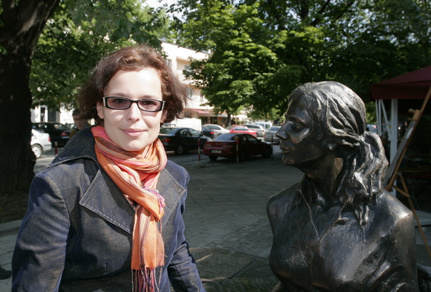 Agnieszka Osiecka - rzezba.
