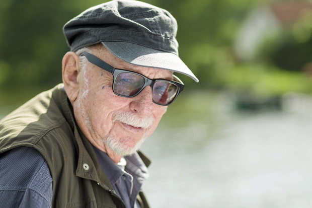 Portret Jerzego Hoffmana, reżysera, Sikory Juskie koło Ełku, 04.09.2014 rok