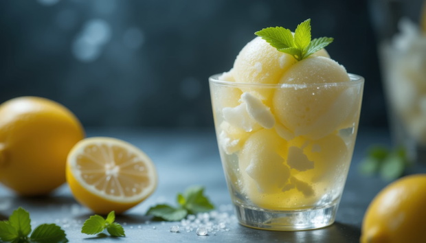 Lody o smaku lemoniady cytrynowej