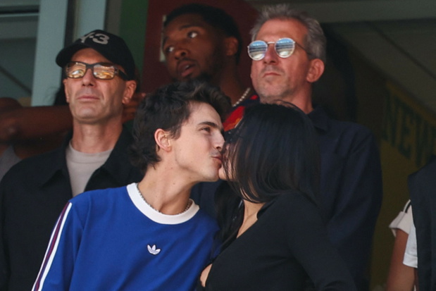 Timothee Chalamet i Kylie Jenner podczas finału Mistrzostw Świata FIFA 2026