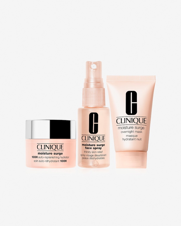 Zestaw do pielęgnacji twarzy Moisture Surge Glowing Skin Essentials, 125,69 zł/Sephora