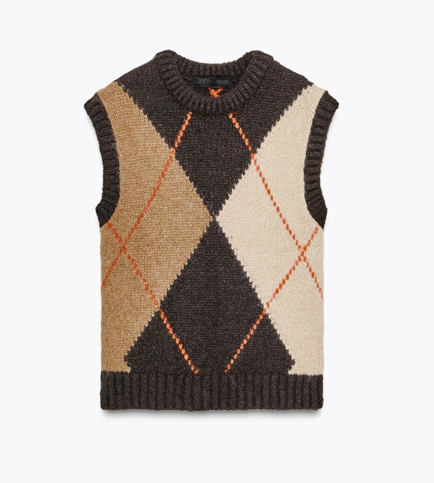 Sweter-kamizelka Zara, 129 zł